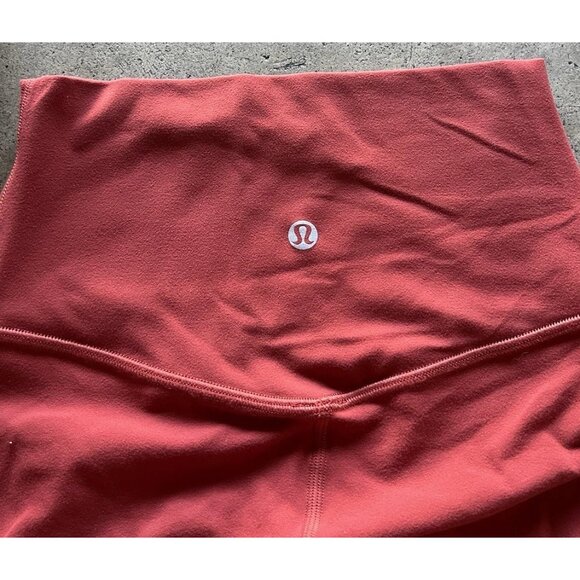 LULULEMON Align Chianti  Red Rust Women’s Size 2 Gym Yoga Pants Activewear - Picture 7 of 12